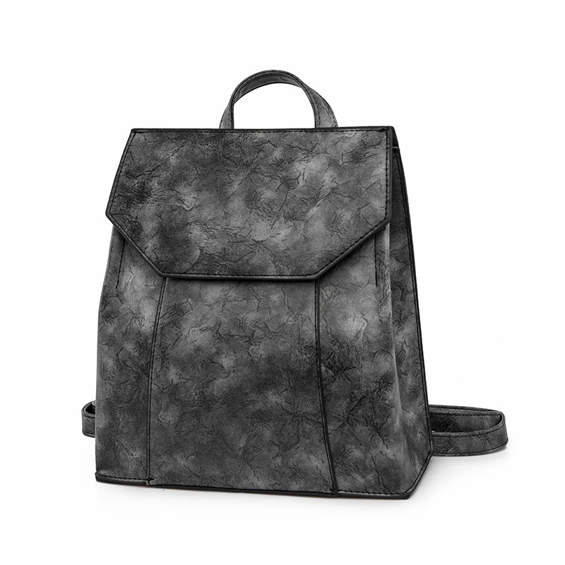 Backpack Women's 2023 New Fresh Women's Bag Fashionable Oil Wax Leather Backpack High-Grade Women's Backpack