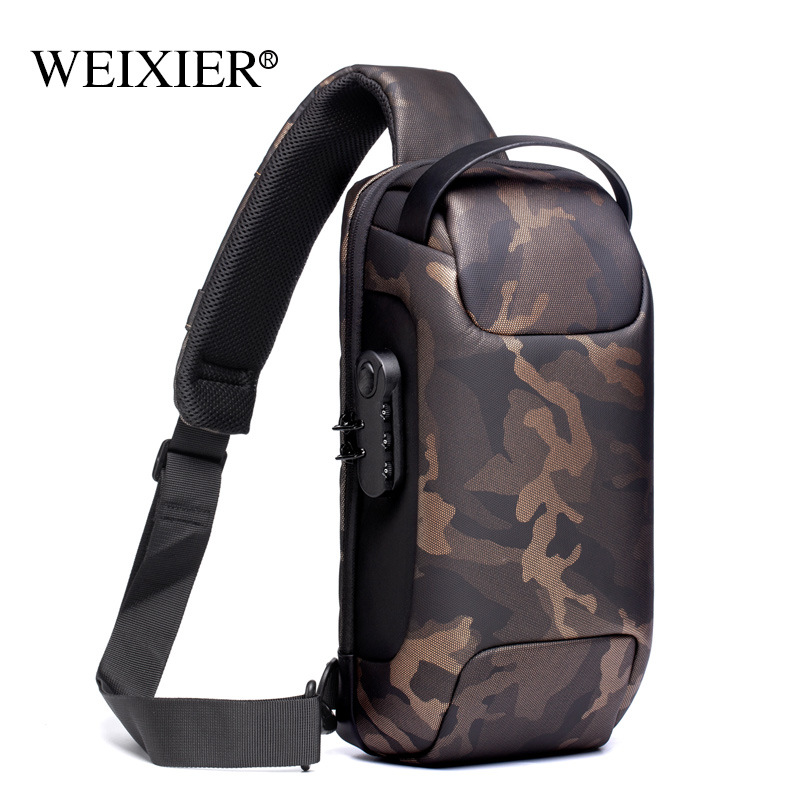 Chest Bag Crossbody Bag Men's Anti-Theft Messenger Bag Men's Bag Oxford Cloth Sports Messenger Bags Shoulder Crossbody Men's Chest Bag