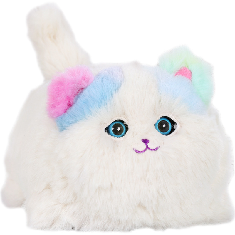 Internet Celebrity Funny Nest Hug Meow Simulation Cat Can Blink and Talk Plush Doll Repeat Reading Children's Electric Toys Gift