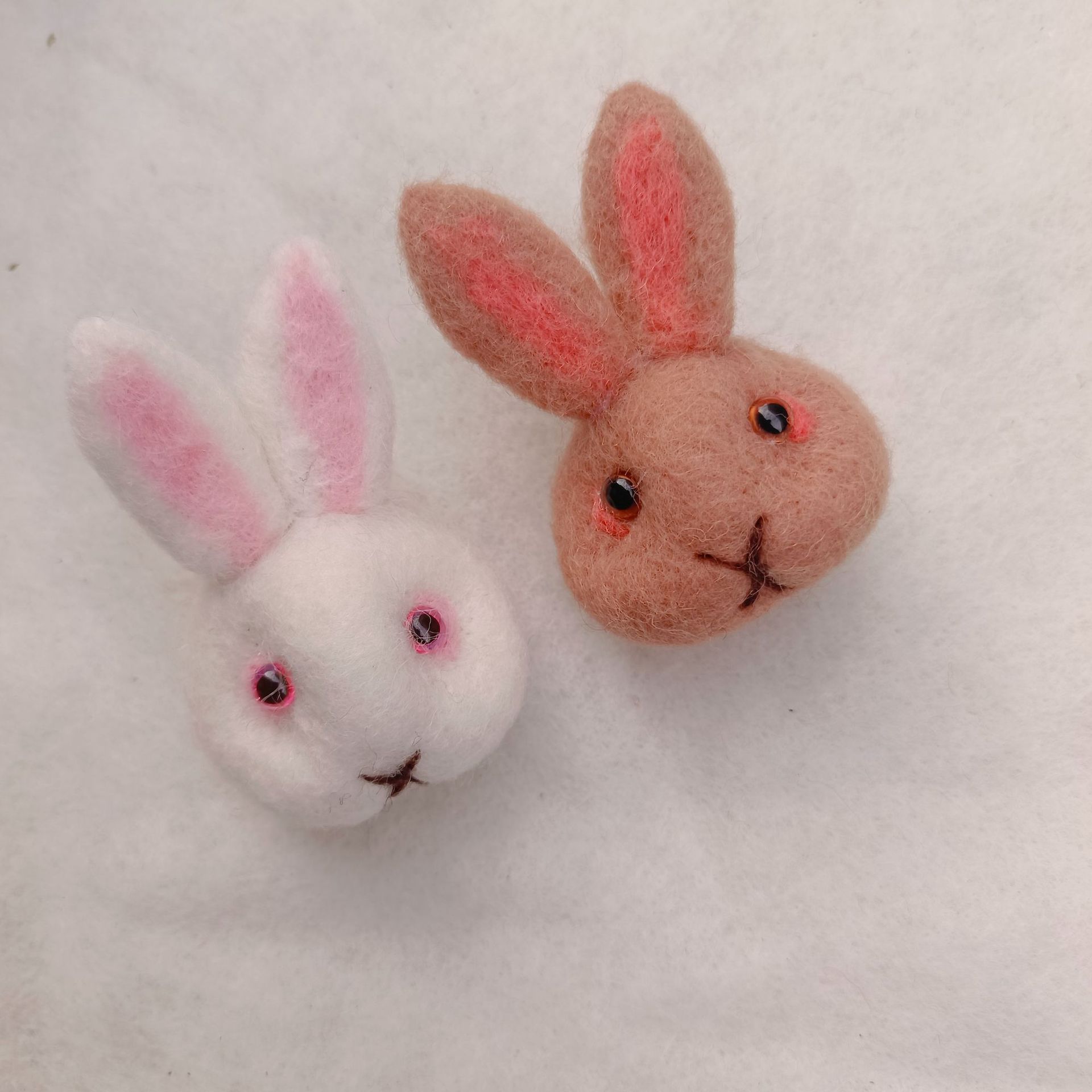 羊毛毡兔子 戳戳乐卡通 手工可爱小动物 diy材料配件