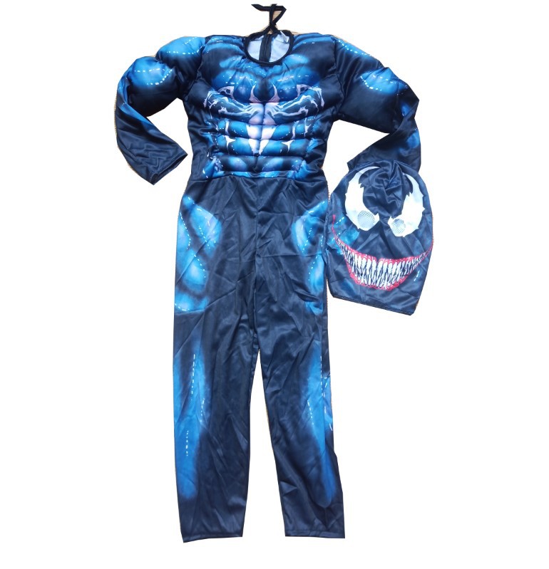 万圣节服装毒液蜘蛛服装cosplay衣肌肉动漫演出服装炫舞服