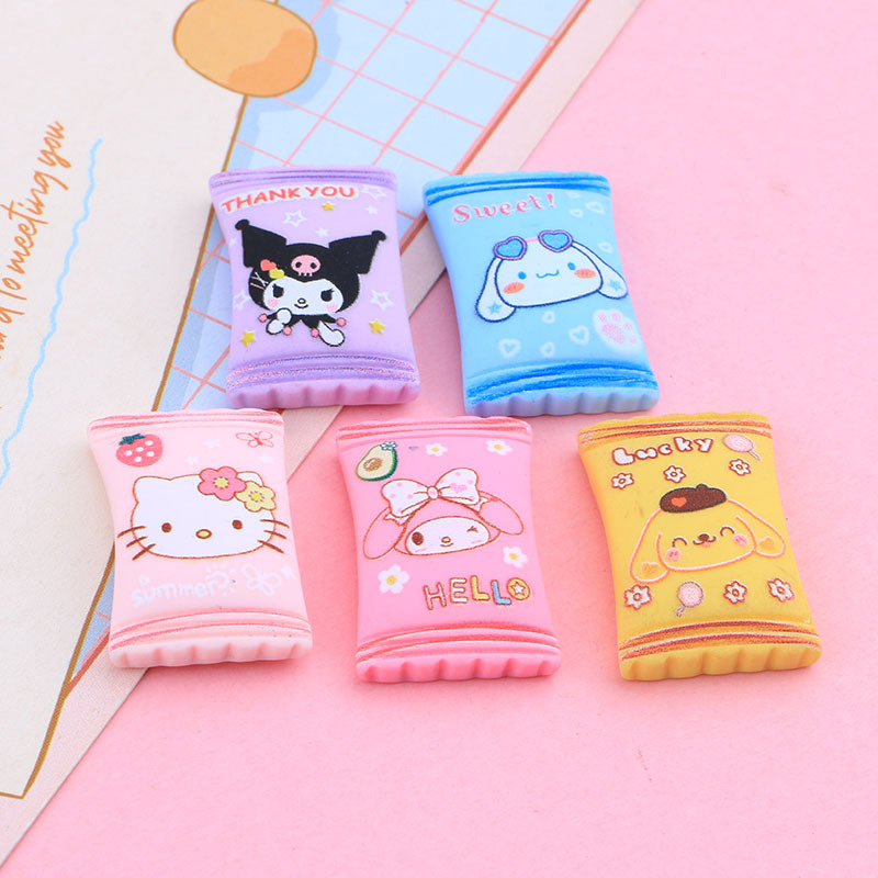 Candy Series New Candy Toy DIY Cream Glue Homemade Phone Case Fruit Clip Head Rope Resin Accessories Refridgerator Magnets