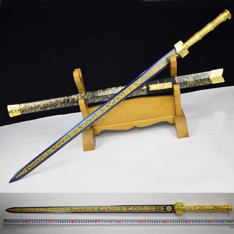 龙泉市宝剑八面汉剑长款防身刀剑镇宅手工剑锰钢秦剑冷兵器未开刃