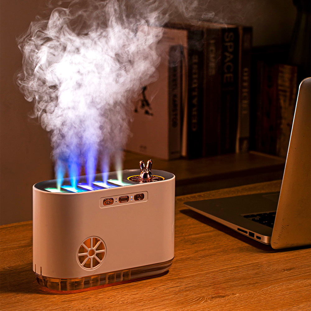 Creative Dynamic Pickup Spray Aromatherapy Humidifier Heavy Fog Mute Office Home Seven-Color Ambience Light Aroma Diffuser