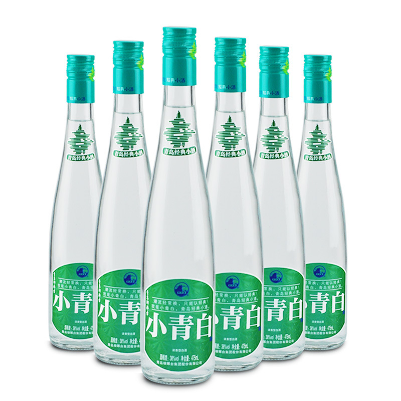 年货裸瓶装 琅琊台酒38度小青白浓香型低度白酒国产整箱6瓶*475ml