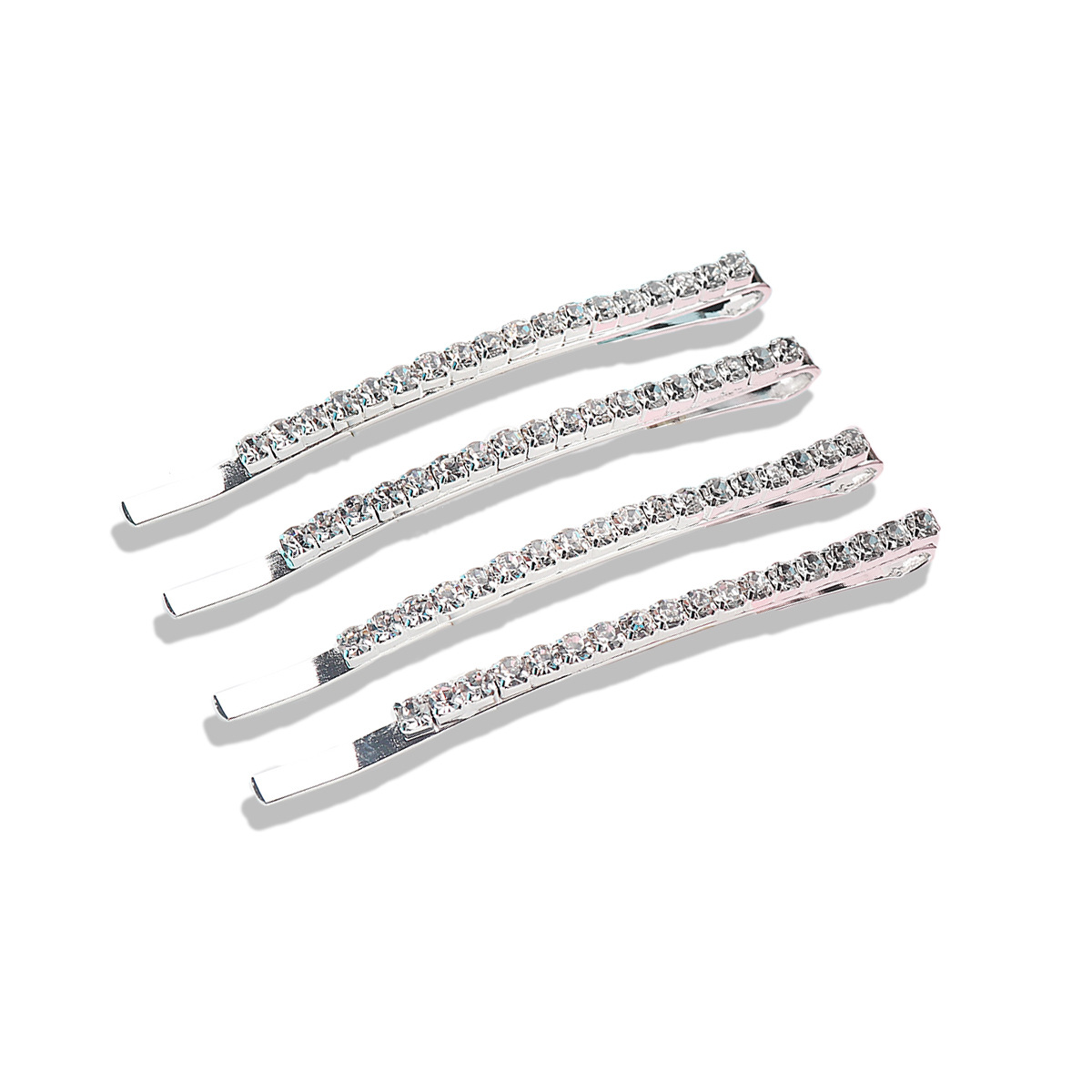 Jin Zhini Dilraba Same Style Korean Barrettes Korean Girl Rhinestone Bobby Pin European and American Side Clip Hairpin