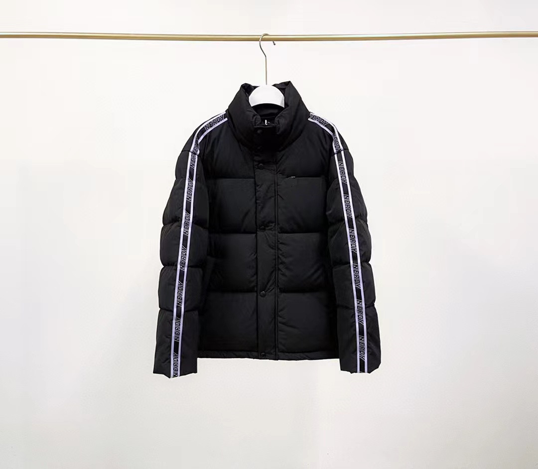 韩国潮牌爆款nerdy羽绒服21秋冬袖子两道杠后背大标金典短款保暖
