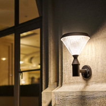 跨境LED太阳能壁灯庭院灯 户外防水花园别墅围墙露台 阳台 墙壁灯