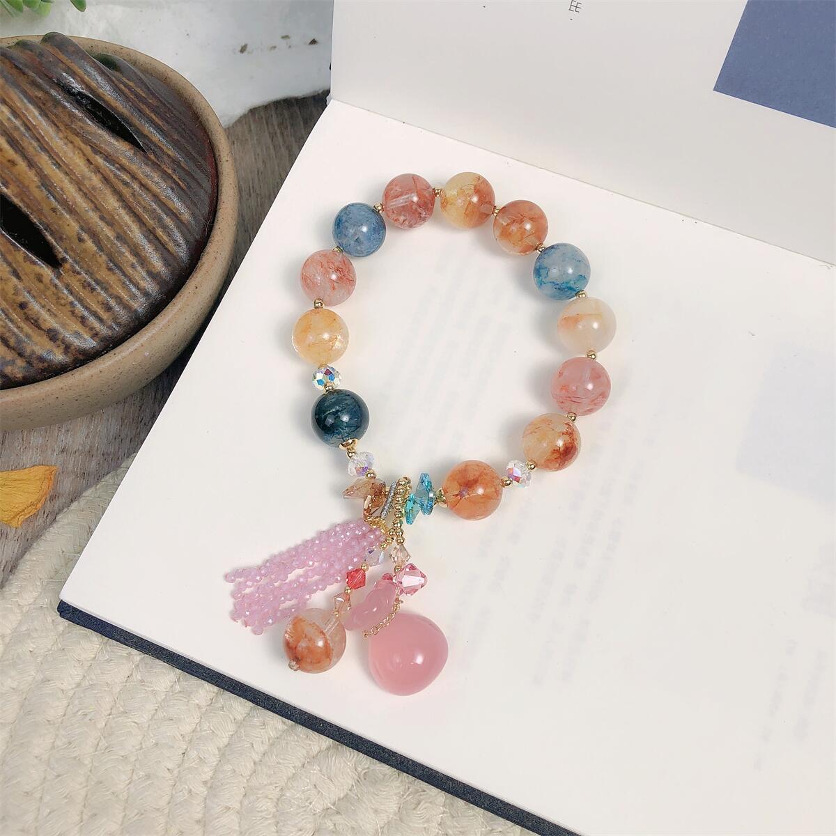 diy手工水晶手链图片