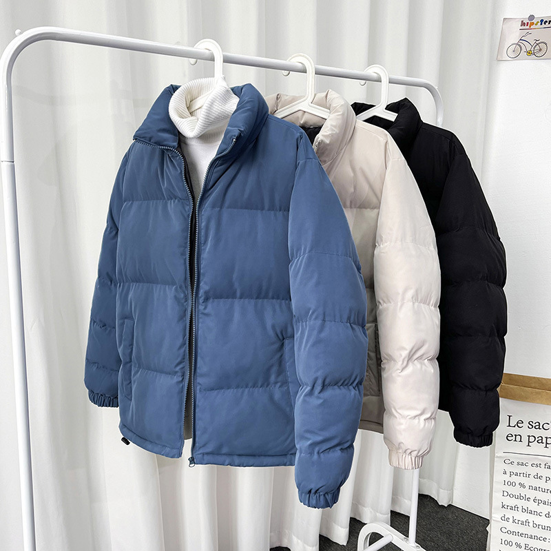 2023新款秋冬季短款棉衣男士羽绒服外套羽绒棉服立领防风保暖棉袄