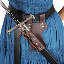 欧洲中世纪皮革绑绳绑剑维京文艺复兴时期盾牌形剑带刀剑固定装置