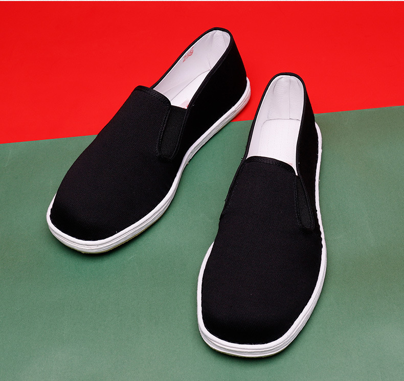 酒厂工人配发手工千层底老布鞋防滑老式牛筋底布鞋传统麻绳底布鞋