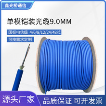 电信级室外单模铠装光缆2芯4芯8芯12芯24芯线径9.0mm加粗保护