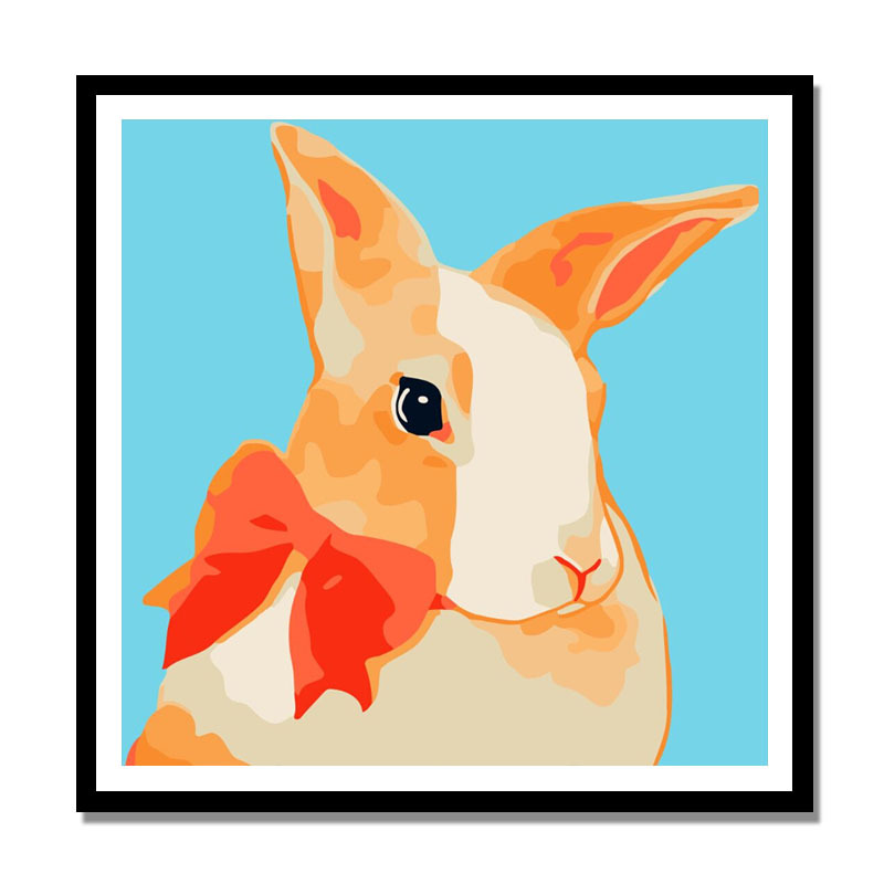 小朋友卡通数字油画儿童diy填充小尺寸手工丙烯画宝宝填色油彩画