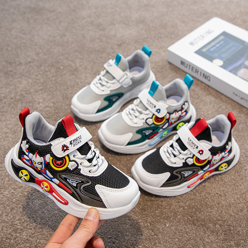 儿童运动鞋春秋新款儿童透气网鞋宝宝鞋子小孩户外老爹鞋批发代发