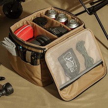 户外露营军事战术收纳包折叠气罐收纳箱便携野营储物大容量手提袋