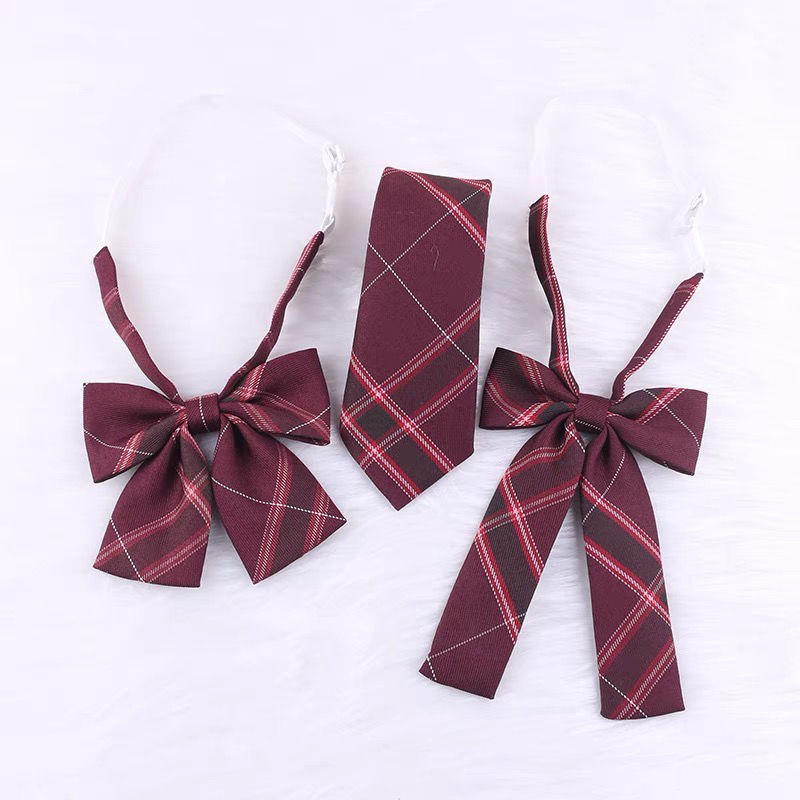 领结女沙华jk手作小物学生dk免打领带格裙蝴蝶结平角领花韩版时尚