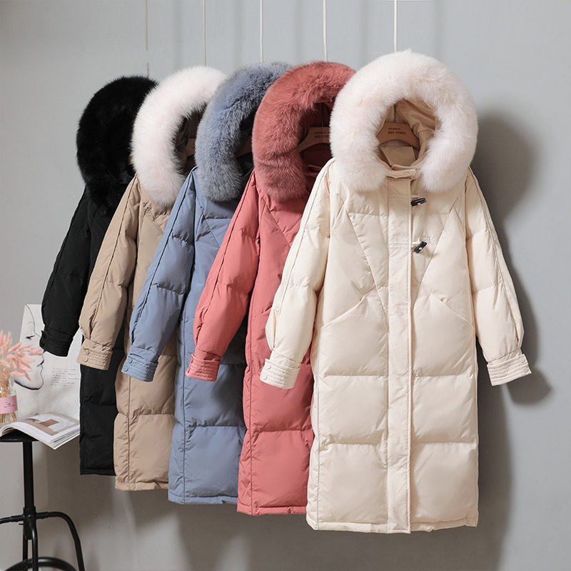 羽绒棉服2021冬季新款韩版宽松加厚棉衣女中长款外套直播地摊货源
