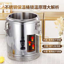 EQ4F不锈钢大容量商用摆摊米饭150升带龙头汤桶茶水开水豆浆桶