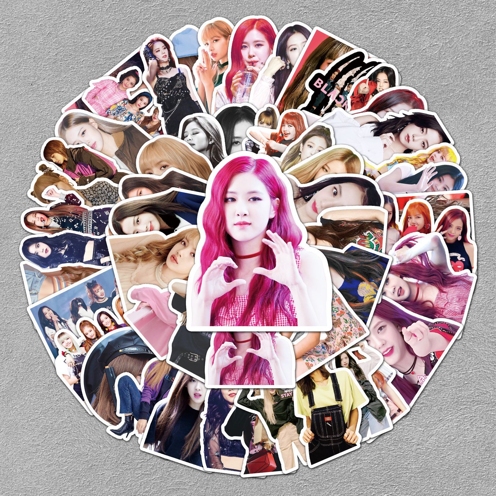 52张blackpink贴纸韩国女团明星周边手账电脑手机行李箱防水装饰