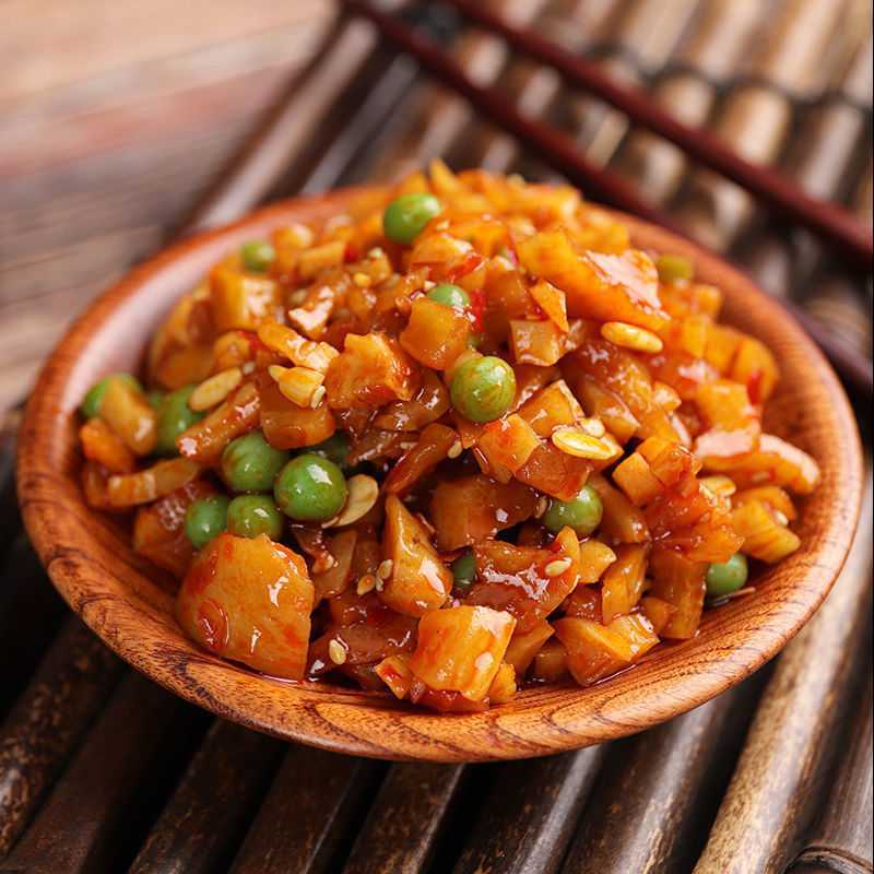 北极源五仁酱丁香辣脆萝卜早餐店配菜下饭菜整箱批发5/10斤250g