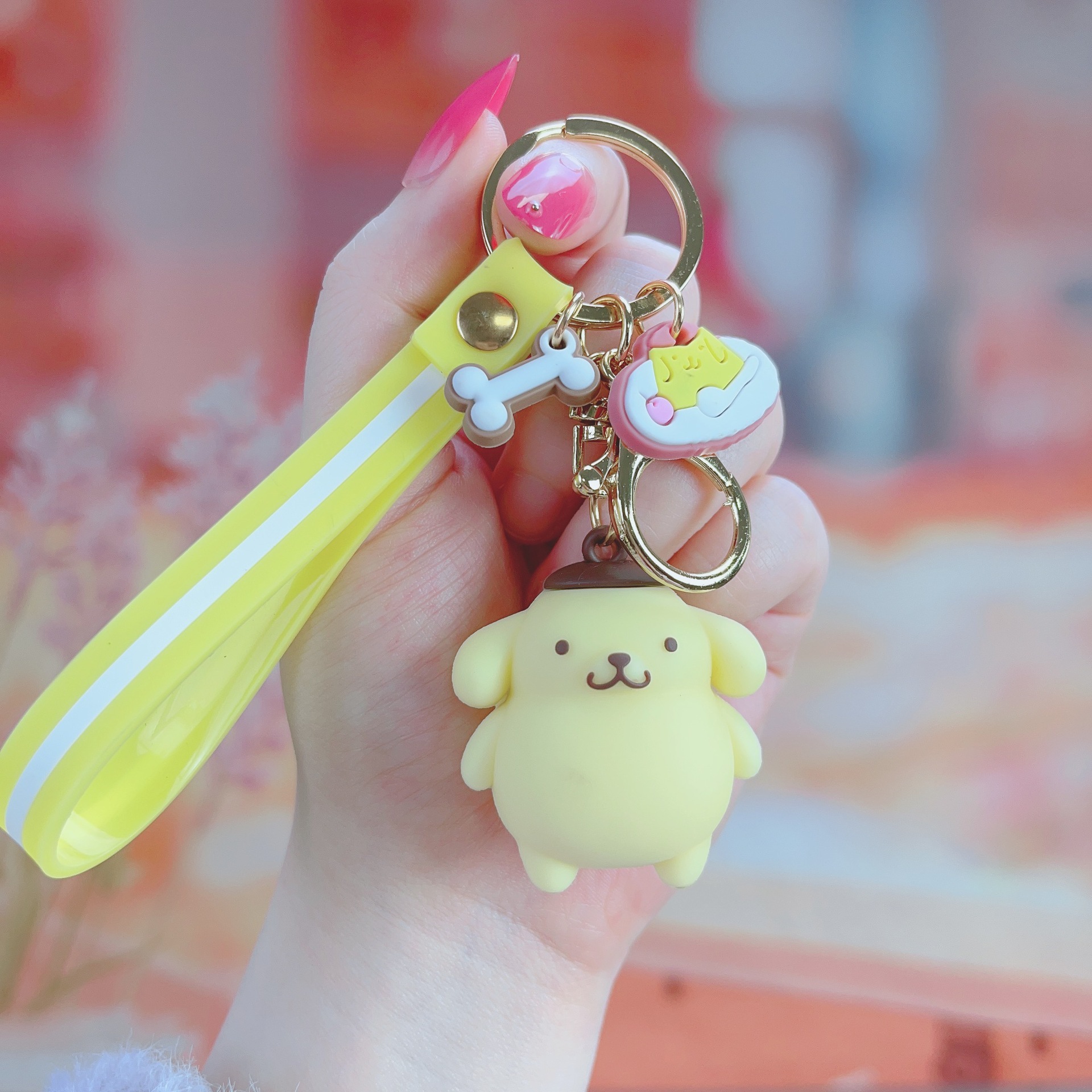 Epoxy Cartoon Cinnamoroll Babycinnamoroll Keychain Handbag Pendant Clow M Cute Key Ring Ornaments 2 Yuan Gift Wholesale