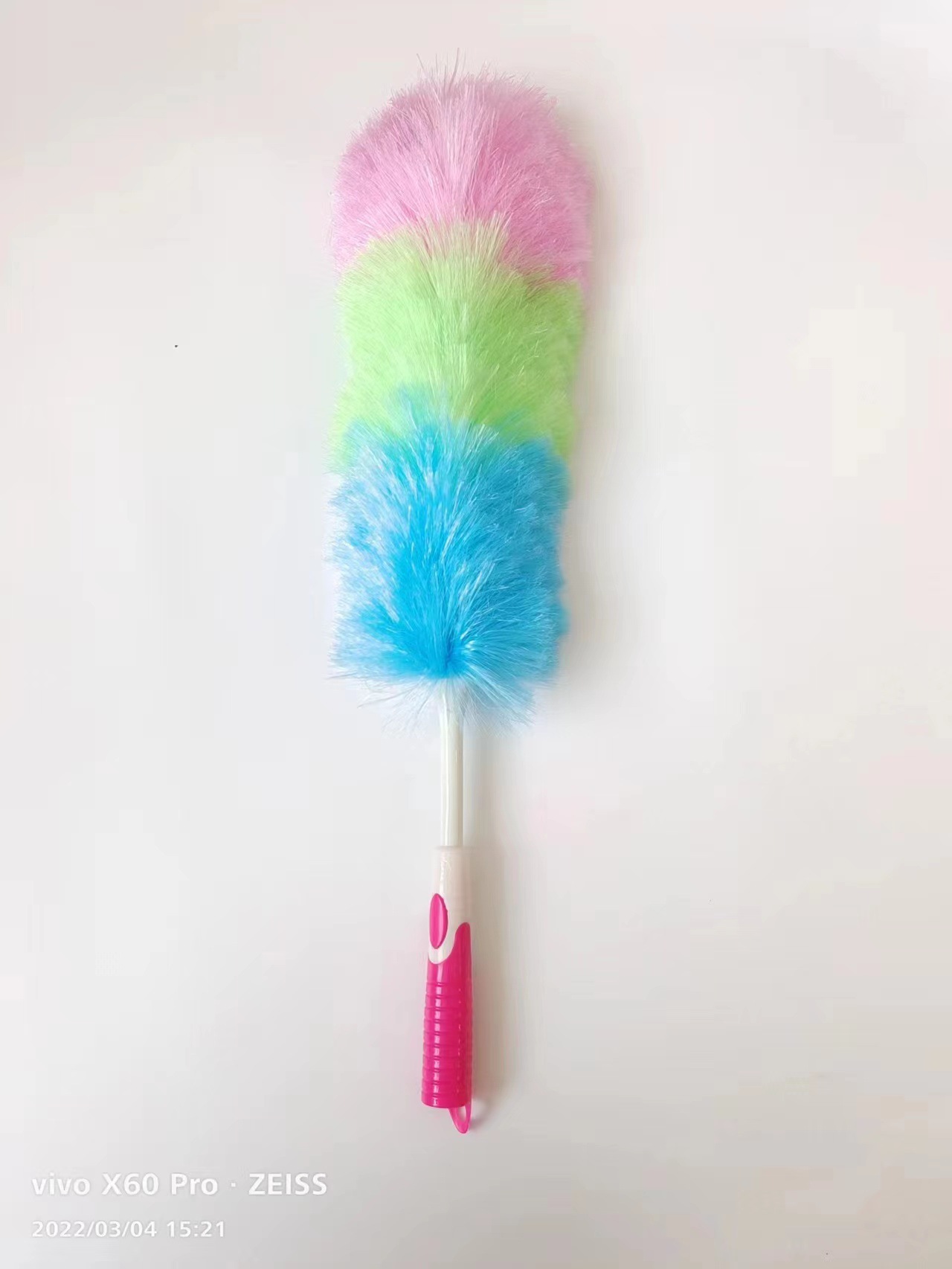 Cross-Border Hot Selling Dust Remove Brush Microfiber Two-Color Handle Environmentally Friendly Household Kitchen Living Room and Hotel Cleaning