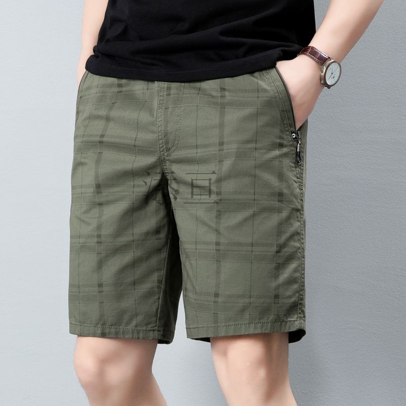 zl时尚短裤夏季男五分外穿中老年运动短裤直筒宽松休闲男士中裤多