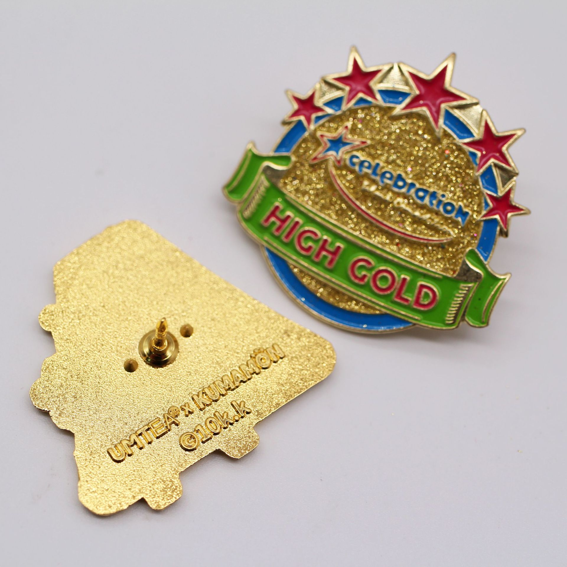 定制磁性胸章别针徽章金属烤漆滴胶纪念胸针