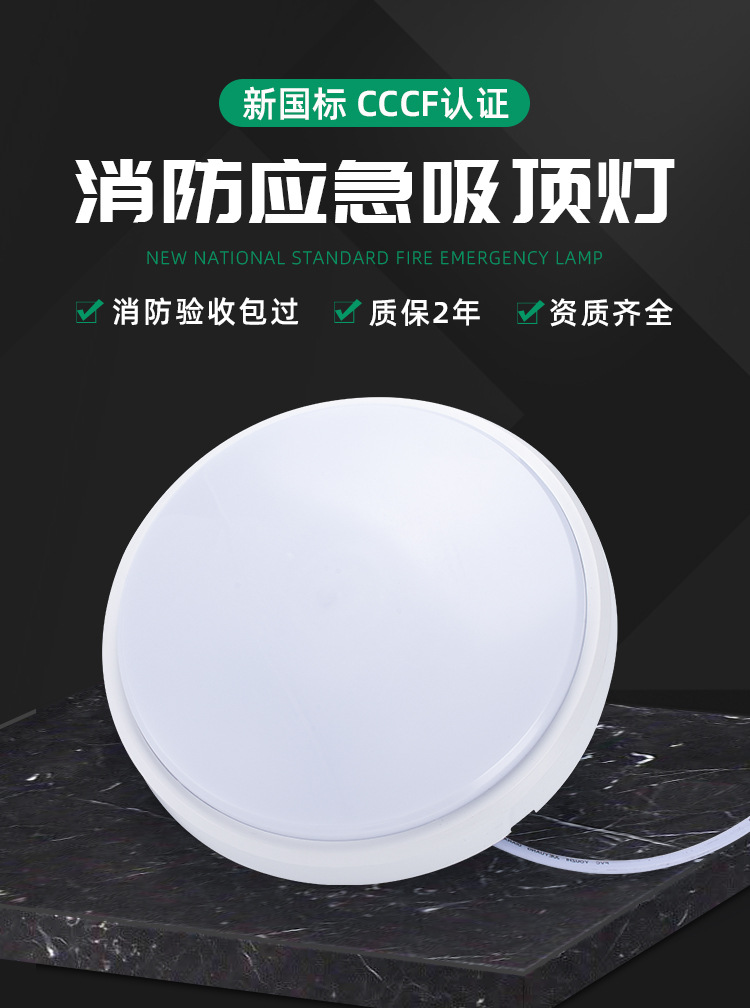集中电源集中控制型消防应急照明吸顶筒灯装嵌入暗装照明灯带感应