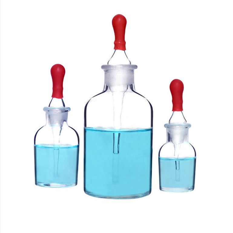 玻璃滴瓶30ml 60ml 125ml茶滴瓶透明白滴瓶棕色滴