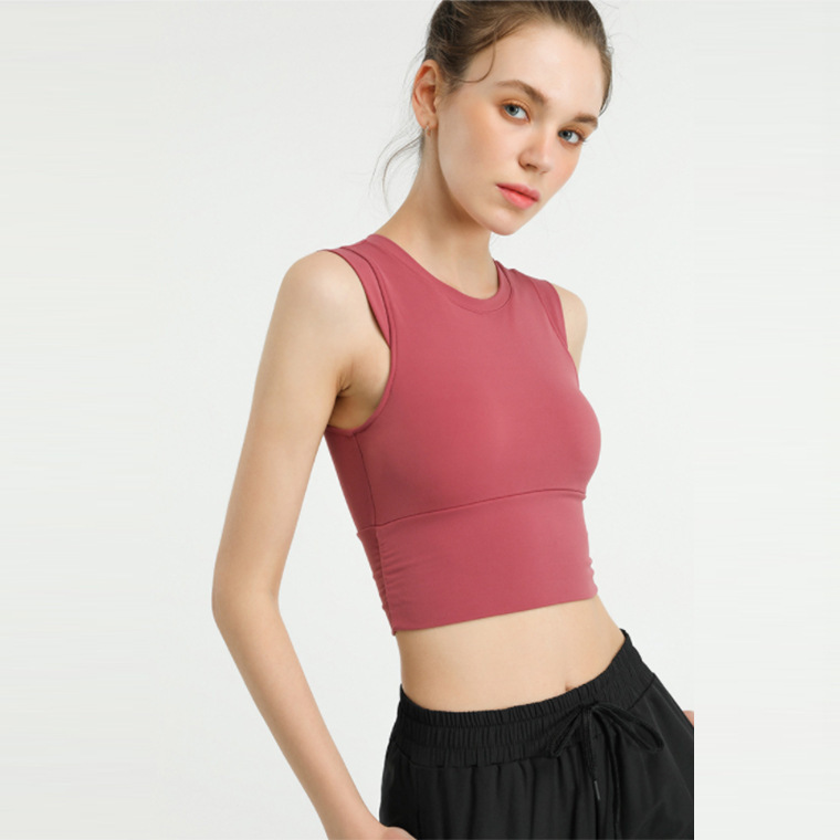 lulu瑜伽服宽松运动背心女速干跑步健身无袖罩衫休闲上衣- 02背心