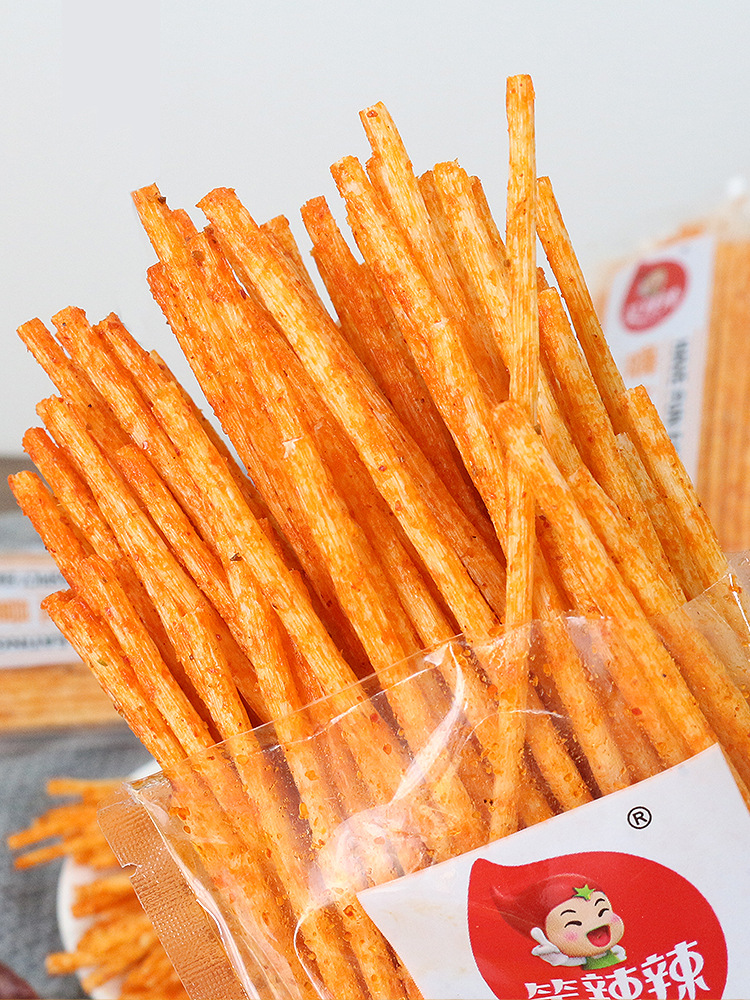 笑辣辣印度飞饼辣条嗨吃能量棒儿时经典童年怀旧零食休闲小吃食品