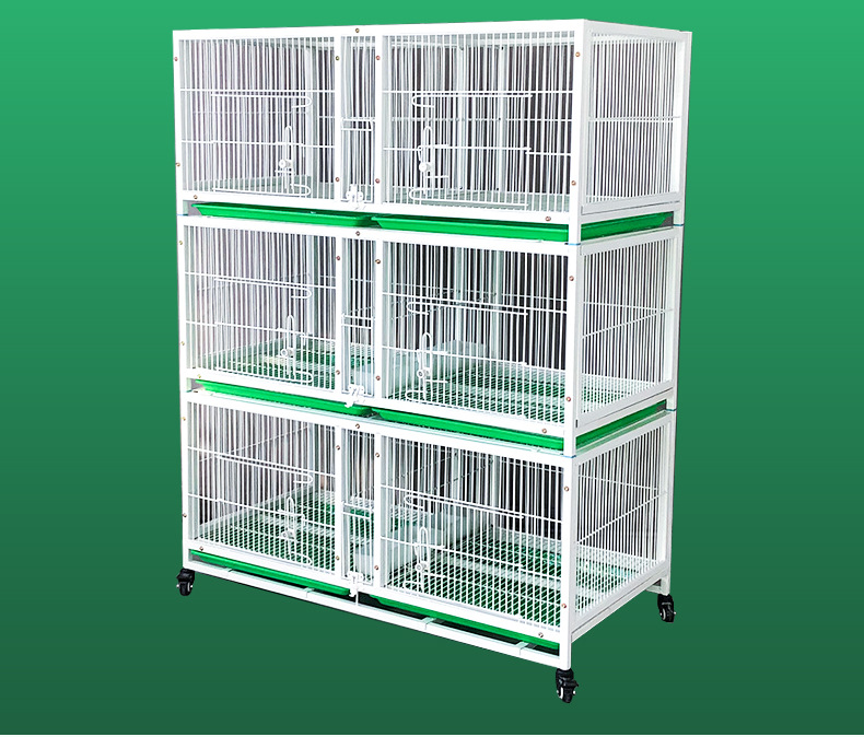 繁殖间距宠物店多层鸽子笼中型托盘隔断寄养配对加密鸟笼鸽笼供应