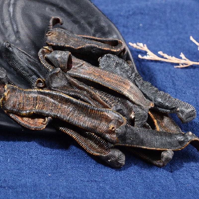 清水水蛭蚂蝗整条宽体天然野生野生晒吊杆干100g无盐无矾吊干水蛭