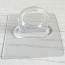 TAGL透明环形粘钩清洁剂收纳挂钩小物悬挂塑料挂钩收纳整理用环形