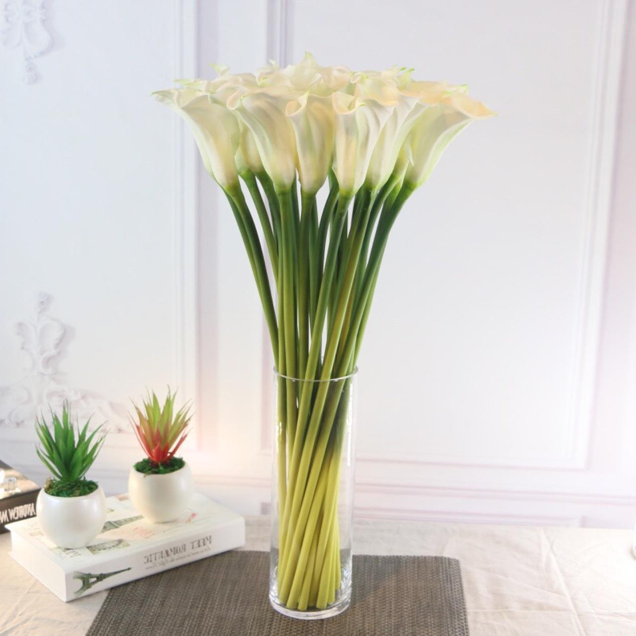 仿真植物马蹄莲 pu手感大号假花客厅装饰仿真花 田园落地花束花艺