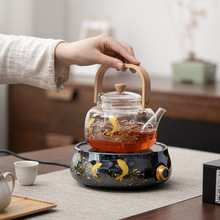 电陶炉耐热玻璃煮茶壶套装小型家用茶具烧水泡茶壶烧水炉煮茶器