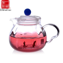 奇高玻璃茶具花草茶壶 玻璃壶南瓜壶条纹壶配玻璃内胆CK-021A