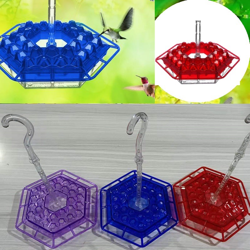 hummingbird feeder 蜂鸟喂水管 长管式蜂鸟喂食器 六角喂鸟器