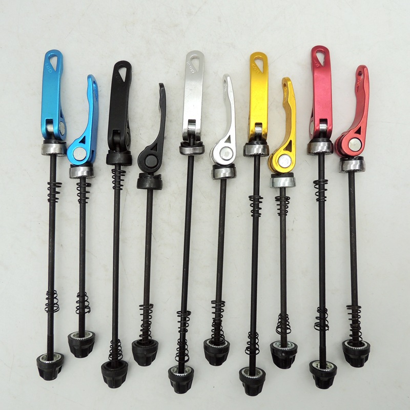 山地自行车车轮组快拆杆 公路车前后轮快速固定螺丝杆