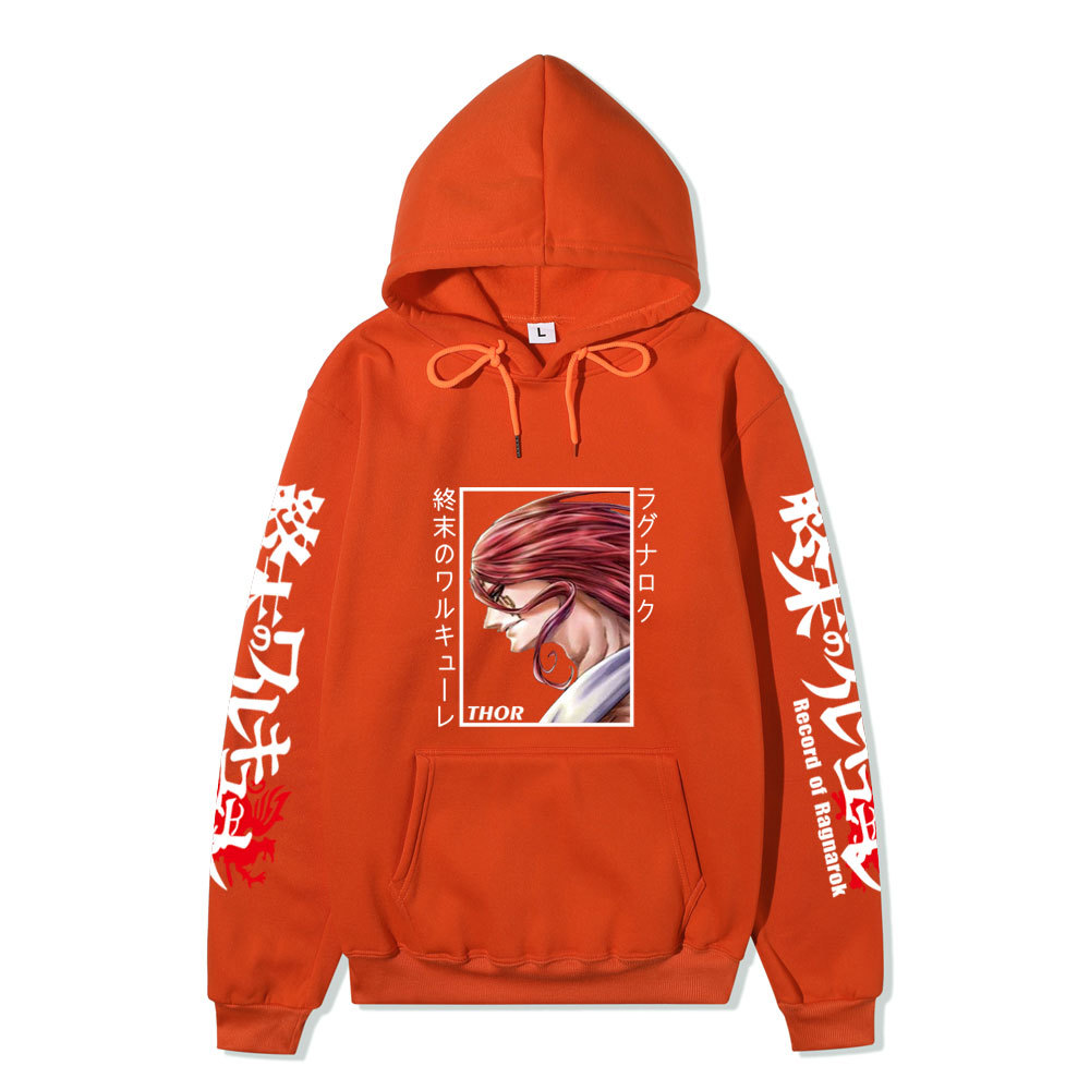 动漫动漫终末的女武神雷电为右卫门新款卫衣休闲连帽衫上衣外套