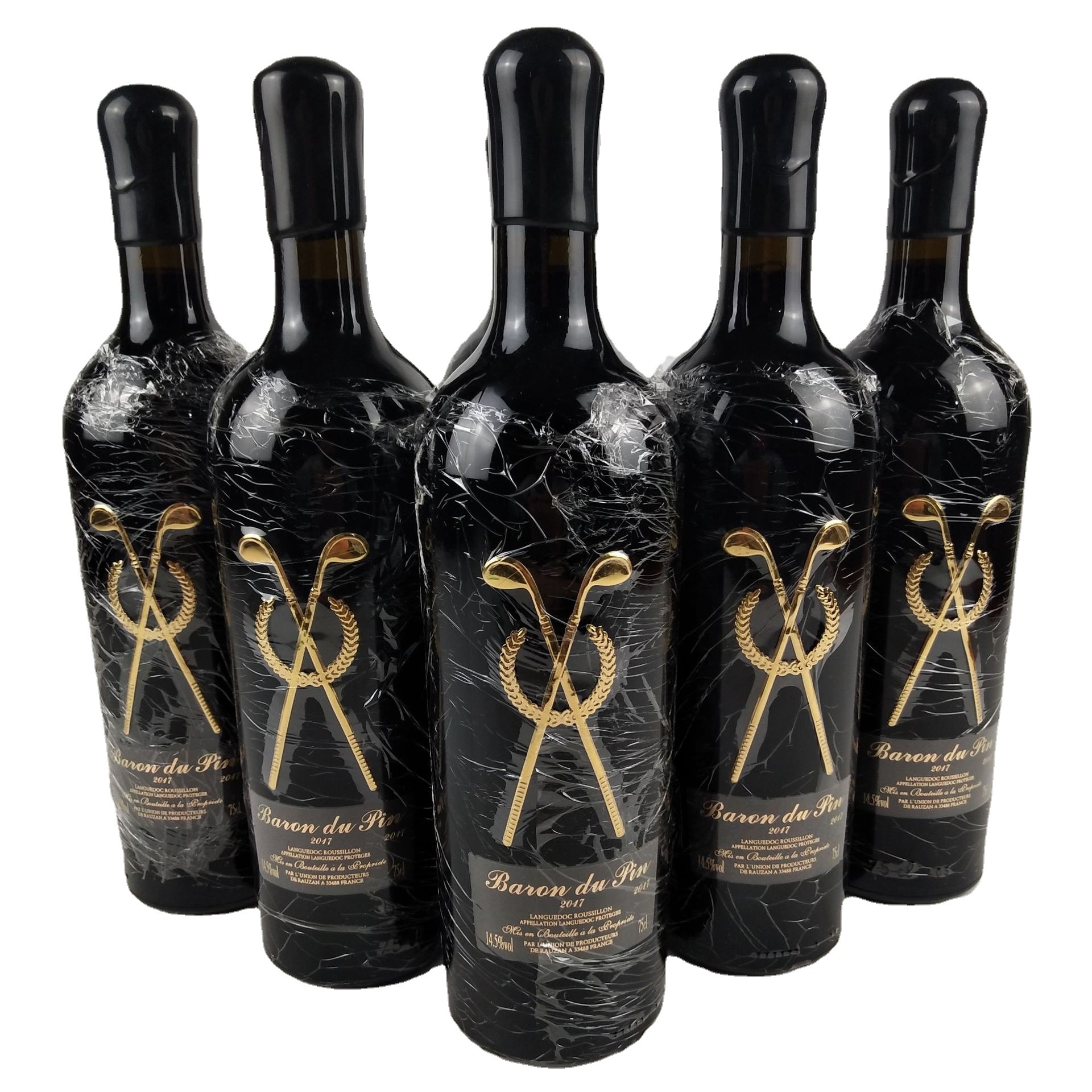 红酒批发 高尔夫红酒重型瓶14.5度 松鼠男爵干红葡萄酒 aop赤霞珠