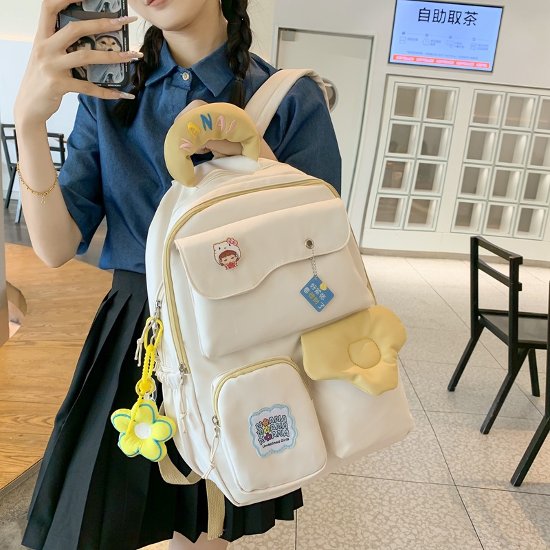 Schoolbag Female Ins College Style Middle School Student Junior High School Backpack Cute Girl Backpack