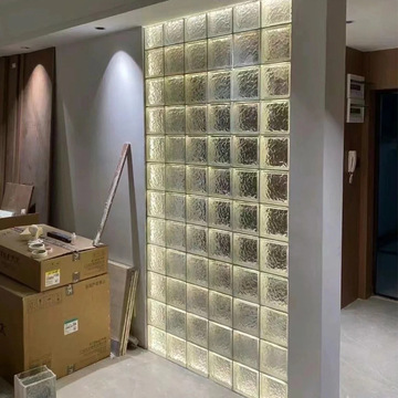 超白空心透明玻璃砖水晶砖隔断墙实心透光网红卫生间屏风艺术玄关