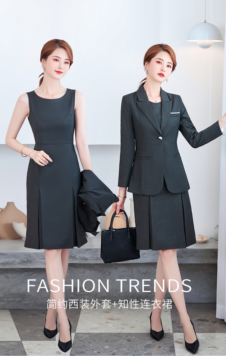 新品白领职业套裙中国黄金员工老凤祥珠宝店柜台工作服职业装批发