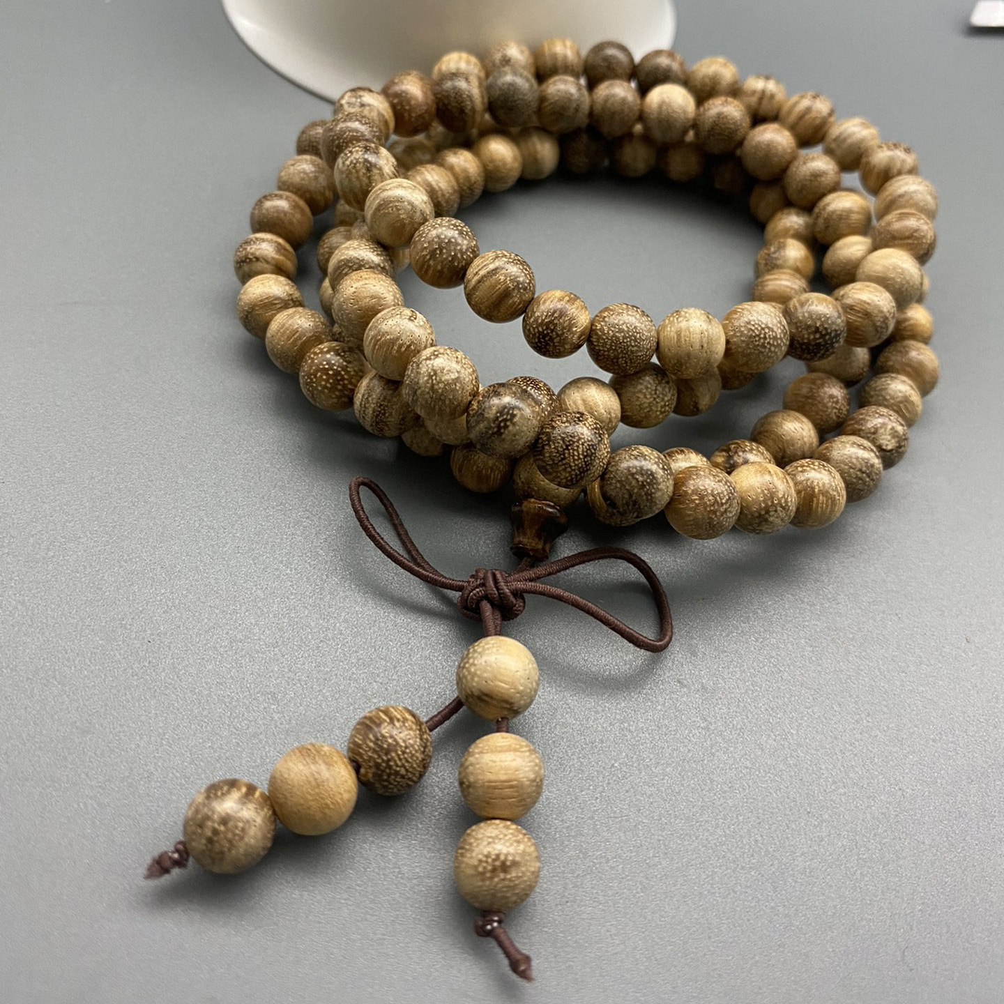 厂家批发直播供货佛珠手串奶香木念珠木质文玩手链男女送礼收藏品
