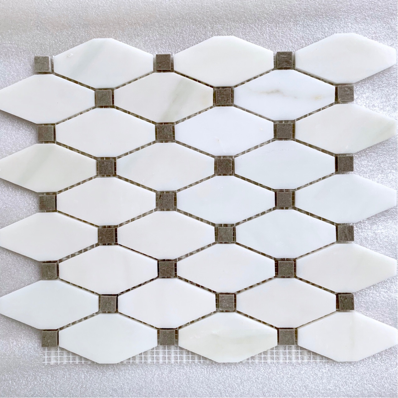 大理石手工八角砖 复古法式天然石材黑白花砖 浴室厨房背景墙地砖