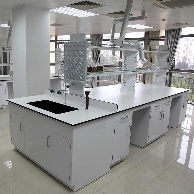 学校全钢实验台钢木边台试验台化验室工作台实验室桌化学操作台