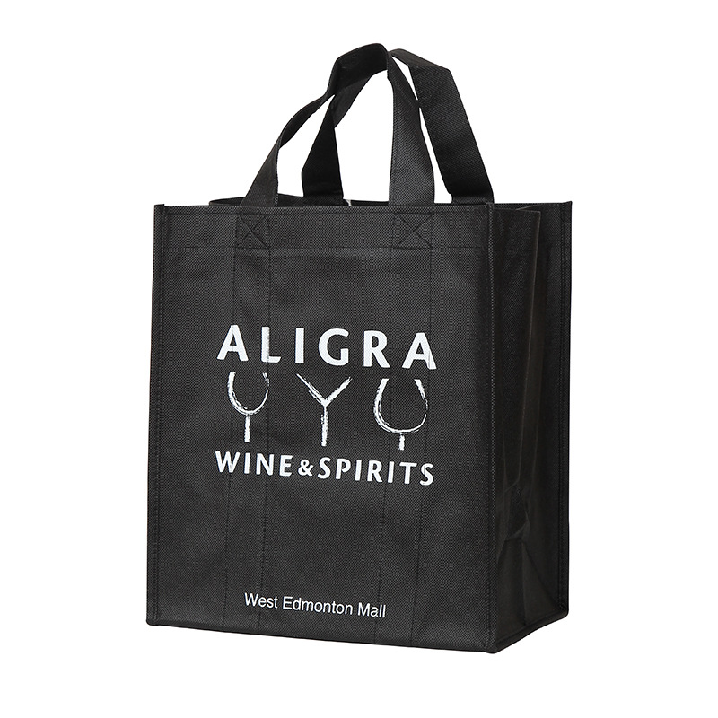 无纺布手提连底袋定做礼品logo印制丝印定制手提袋无纺布环保袋